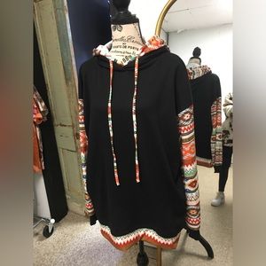 Aztec print sweater